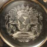 GEBRÜDER DEYHLE Platte mit Bremer-Wappen, 20. Jahrhundert - Foto 4