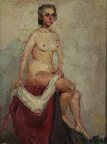 A. Misurev. Nu. Canvas oil realism 20th century г. - фото 2