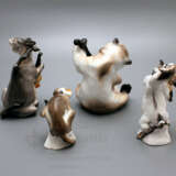 „Die Komposition von Porzellanfiguren Quartett nach der Fabel von Krylow LFZ Bildhauer Spatzen B. Ich“ - Foto 4