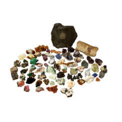 SAMMLUNG Mineralien, Farbsteine und Fossilien