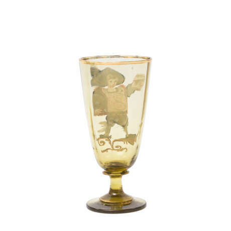BÖHMEN Kelchglas, Ende 19. Jahrhundert - Foto 2