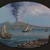 Baie de Naples. Vue du Vesuve. Watercolor and gouache 20th century г. - фото 2