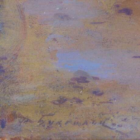 F.F. Buchholz. Paysage marin. Au bord de la mer. oil on cardboard realism Late 19th century г. - фото 3