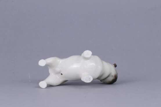 Porcelain figurine Pug ЛФЗ Porcelain 21th century - photo 3