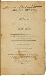 Arthur Mervyn; or Memoirs of the Year 1793