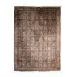 Orientteppich aus Kaschmirseide. INDIEN, 20. Jahrhundert, ca. 440x303 cm. - photo 1