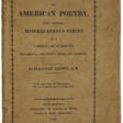 An Essay on American Poetry - Аукционные цены