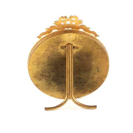 Cadre photo rond de style neoampire. Gilded bronze Neoclassicism At the turn of 19th -20th century - photo 3