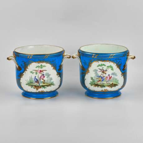 Une paire de cache-pots de S&egrave;vres Porzellan Klassizismus 18th century - Foto 2