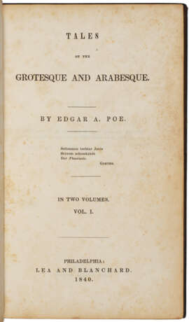 Tales of the Grotesque and Arabesque, inscribed - photo 3