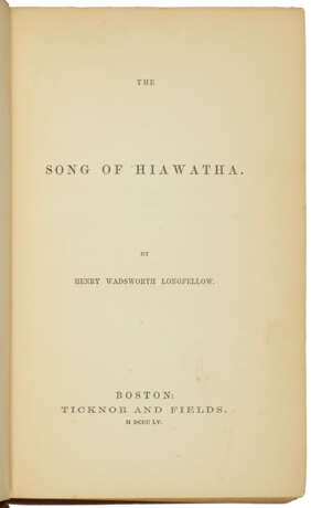 The Song of Hiawatha, presentation copy - фото 3