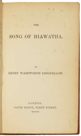 Hiawatha and The Courtship of Miles Standish, first English editions - photo 2