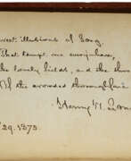 Henry Wadsworth Longfellow. Aftermath, with manuscript quotation from Fata Morgana