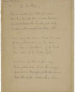 Henry Wadsworth Longfellow. The original manuscript for &quot;On the Avon&quot;