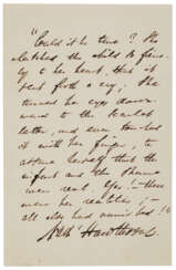 The Scarlet Letter, signed family copy with autograph manuscript