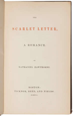 The Scarlet Letter, the Chamberlain-Armstrong-Adams copy with autograph letter - Foto 3