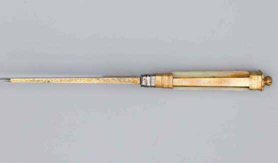 Jagdliches Dolchmesser mit Scheide, süddeutsch um 1850 - Foto 4
