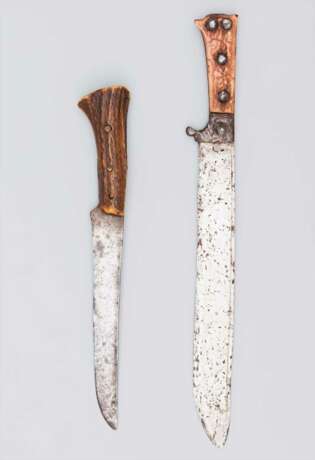 Jagdmesser und Bauernwehr, süddeutsch oder Schweiz um 1600 bzw. 18. Jahrhundert - фото 1