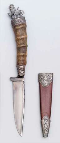 Konvolut von vier jagdlichen Messern - Jagdnicker mit Scheide - photo 2