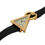 Freimaurer-Uhr in Dreieckform, ca. 1960er Jahre. Boden Stahl/goldplattiert. - Foto 4