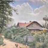 Егоров В.С. "Дом с подсолнухами" 1985 г. - фото 3
