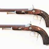 Ein Paar Perkussions-Pistolen, Belgien oder Frankreich um 1840 - фото 2