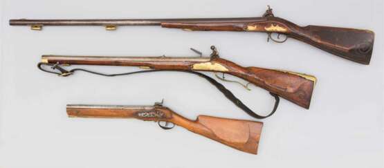 Konvolut von drei Gewehren 18./19.Jahrhundert - Foto 2