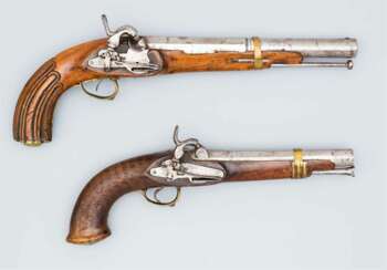 Konvolut von zwei Miqueletpistolen, Spanien 19.Jahrhundert