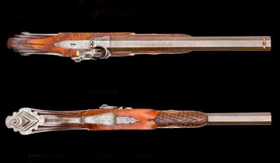 Perkussions-Duellpistole, wohl Frankreich um 1840 - photo 2