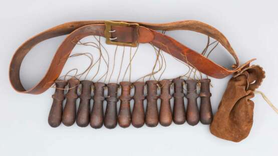 Bandelier und Musketengabel für Musketier, im Stil des 30jährigen Krieges - photo 1