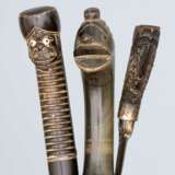 Drei verschiedene Dolchmesser, Indonesien 19.Jahrhundert - Foto 2