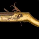 Miquelet-Steinschlossbüchse, osmanisch 18.Jahrhundert und ein 2. Gewehr - Foto 7