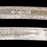 Yatagan mit silber- und goldtauschierter Klinge, osmanisch 19.Jahrhundert - Foto 3
