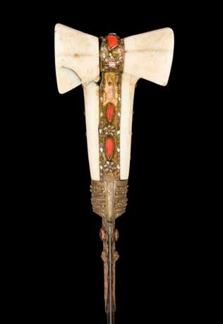 Yatagan mit silber- und goldtauschierter Klinge, osmanisch 19.Jahrhundert - Foto 4