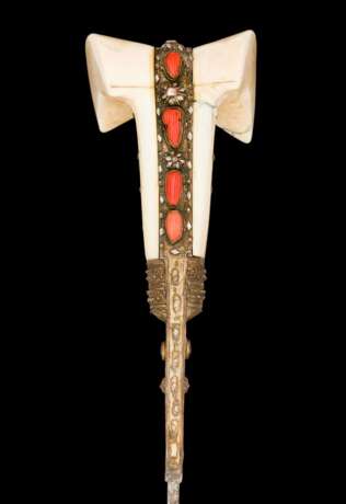 Yatagan mit silber- und goldtauschierter Klinge, osmanisch 19.Jahrhundert - photo 7