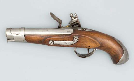 Französische Gendarmerie Pistole M an 9 - Maubeuge Manuf. Imperiale 1805-1815 - photo 2