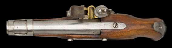 Französische Gendarmerie Pistole M an 9 - Maubeuge Manuf. Imperiale 1805-1815 - Foto 3
