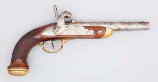 Französische Kavallerie-Offizierpistole M 1822 T - 1816 - Foto 1