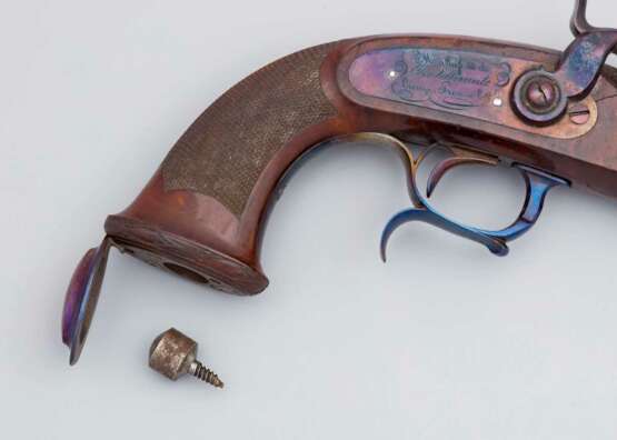 Französische Offizierspistole M 1833 1.Modell - ein Paar mit zwei Pistolen - photo 3