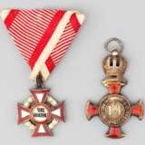Militär-Verdienstkreuz und Silbernes Verdienstkreuz Monarchie - Foto 1