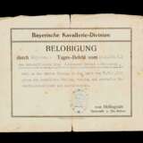 Bayern, Urkunden- und Auszeichnungsgruppe des Simon Krug im 2.Schweren Reiter-Regiment Landshut mit der Silbernen Tapferkeitsmedaille - Foto 5