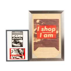 KRUGER, BARBARA (geb. 1945 Newark/New Jersey), „I shop, therefore I am”,