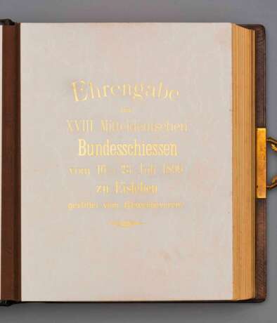 Schützenwesen, Prunkalbum - Ehrengabe zum XVIII. Bundesschiessen 1899 - photo 2