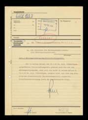 Autograf Albert Speer auf Fernschreiben des Reichsministers für Rüstung
