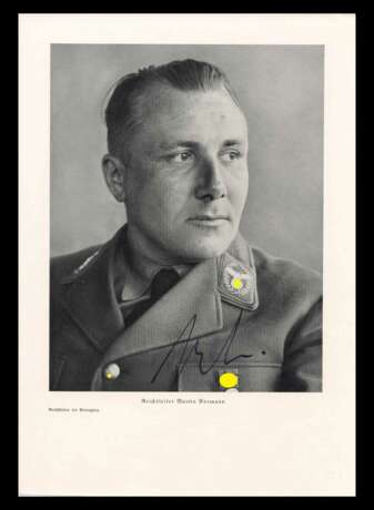 Autograf Martin Bormann auf Foto-Portrait - фото 1