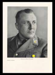 Autograf Martin Bormann auf Foto-Portrait