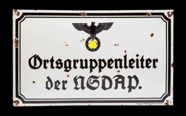 Emailleschild: Ortsgruppenleiter der NSDAP