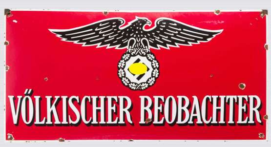 Emailleschild: Völkischer Beobachter - photo 1