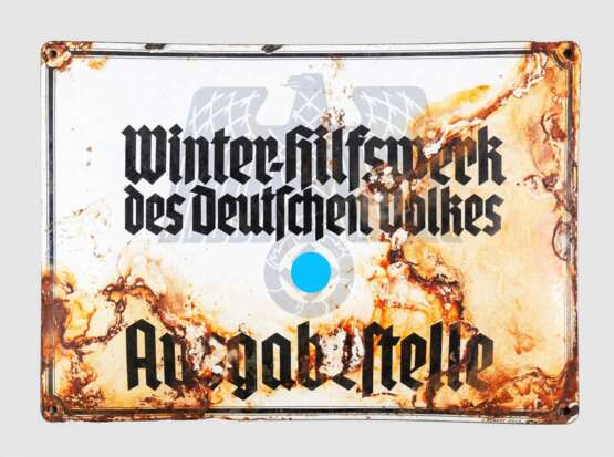 Emailleschild: Winterhilfswerk des Deutschen Volkes - Foto 1