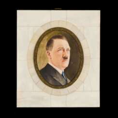 Portrait Adolf Hitler Miniaturmalerei um 1933